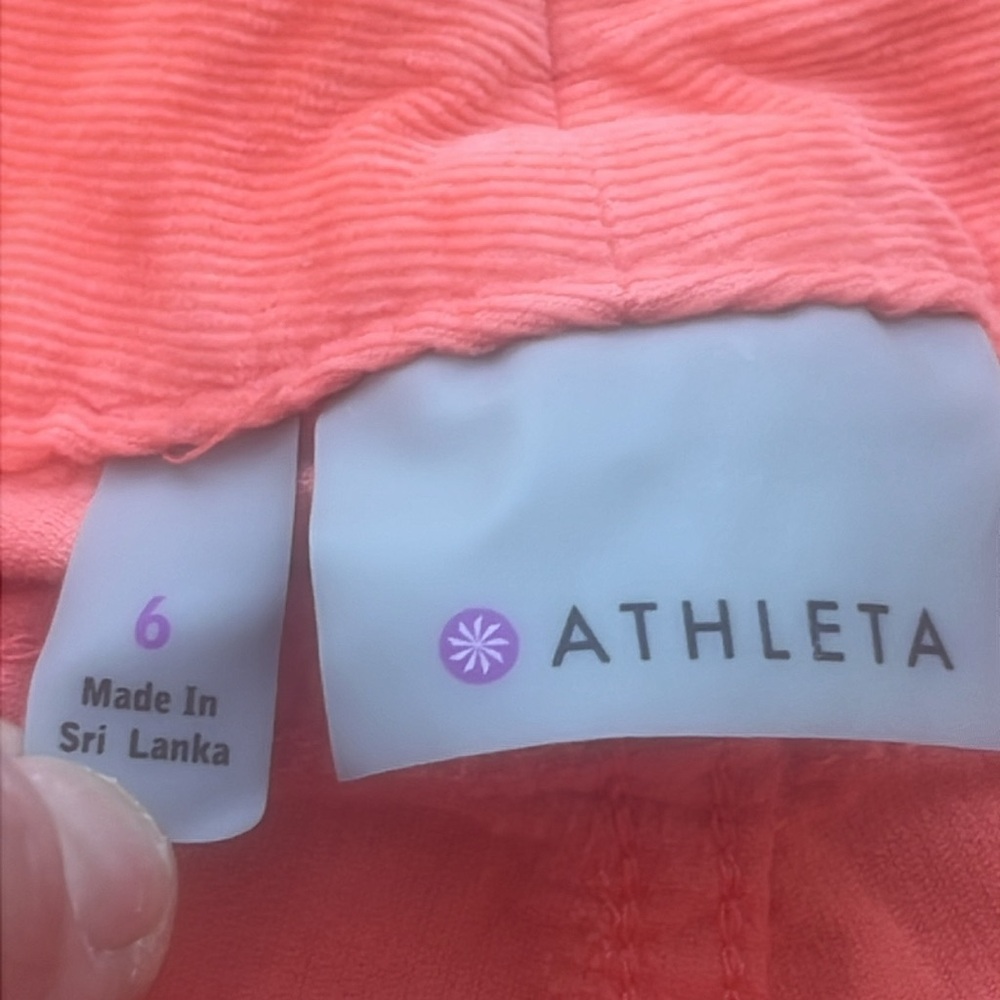Athleta Women's Pica 4 Short Light Coral Sunset Size 6 - Picture 5 of 8